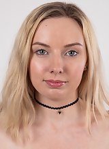Casting pics of a flat-chested blonde teen with gorgeous eyes