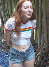 Freckled redhead teen getting fucked
