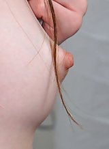 Brunette teen with perky tits masturbating