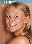 Sexy blonde teen in her bathtub