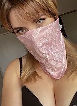 Sexy quarantined girl stripping