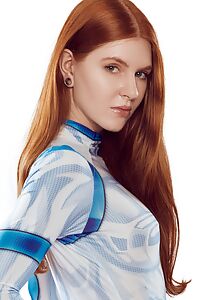 Redhead cosplay girl getting fucked