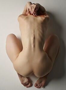 Skinny redhead posing nude from Hegre