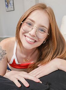 Horny cutie eagerly sucks and fucks that juicy cock