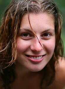 Australian amateur stripping in the rain