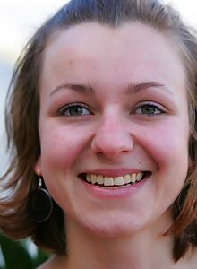 Lovely hairy amateur stripping on a terrace