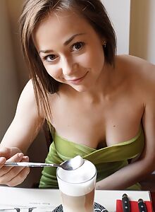 Random pics of a sexy brunette spreading her ass