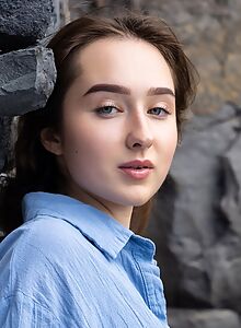 Bozhena in "Coastline Curves" for Met-Art