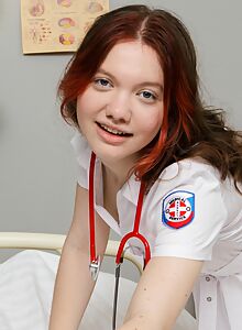 Cute redhead sucking and riding a dick