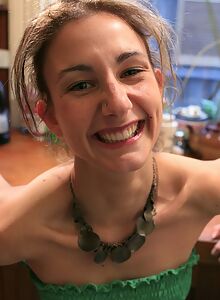 Lovely amateur stripping in the kitchen