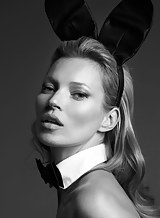 Famous model Kate Moss teases and strips naked for you