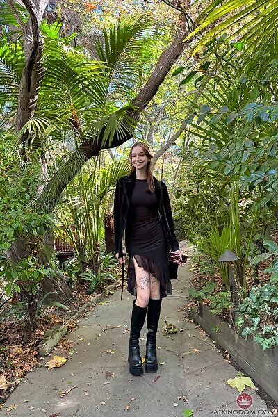 Melanie Marie in a fancy black dress from ATK Galleria - 20/20