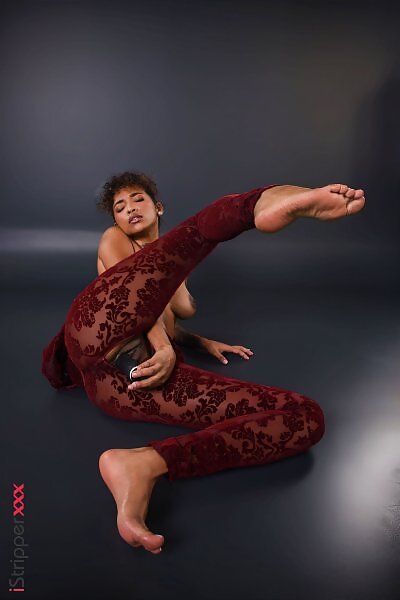 Barbie Rous in Hugged In Burgundy from iStripper - 12/15