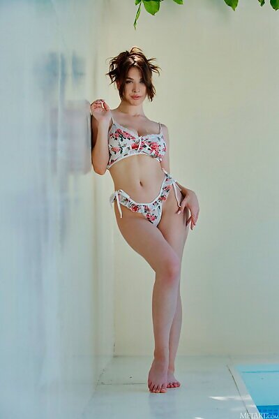 Azzurra Moretti in Hanging By The Pool